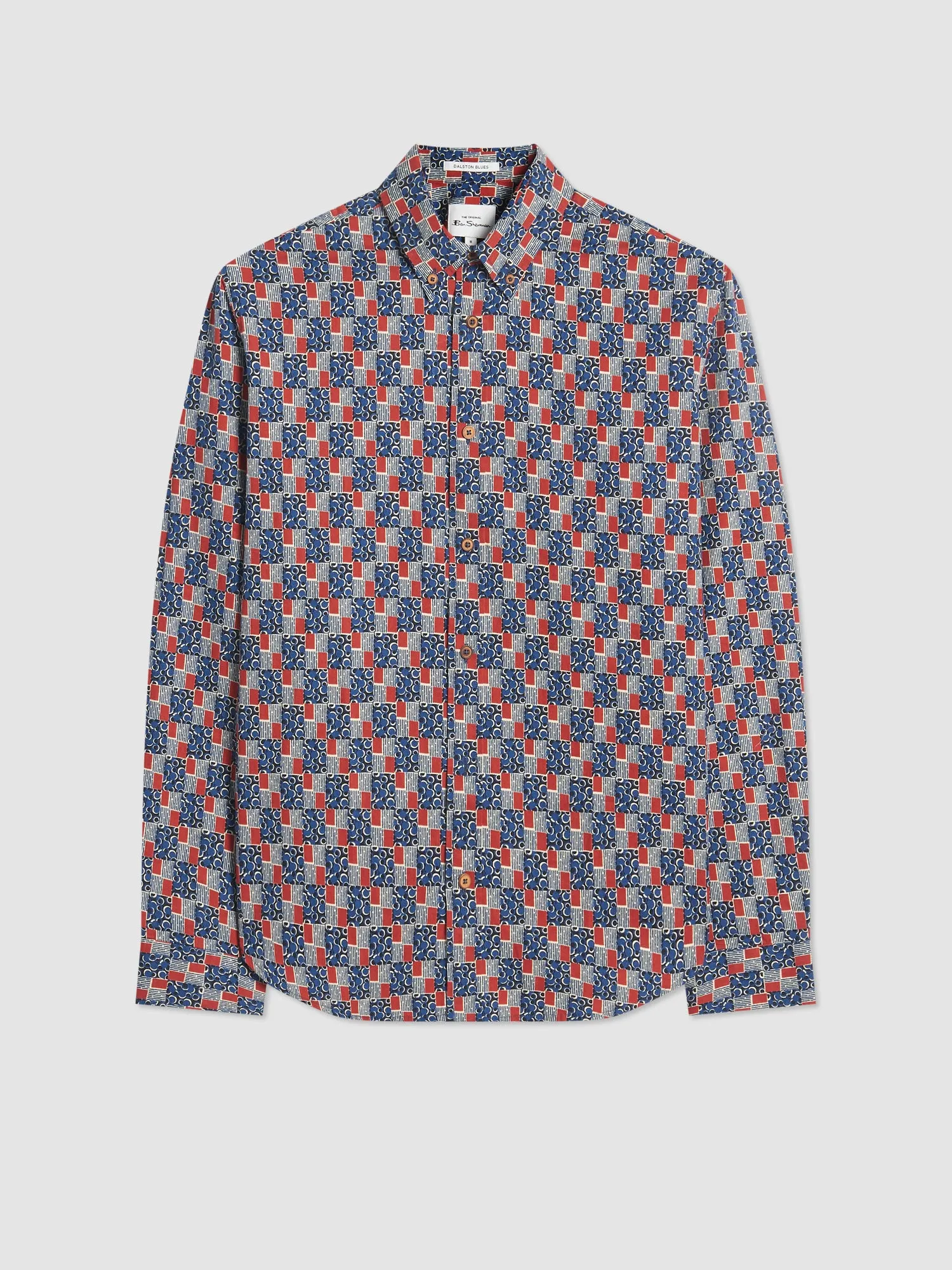 1950s Checkerboard Print Shirt