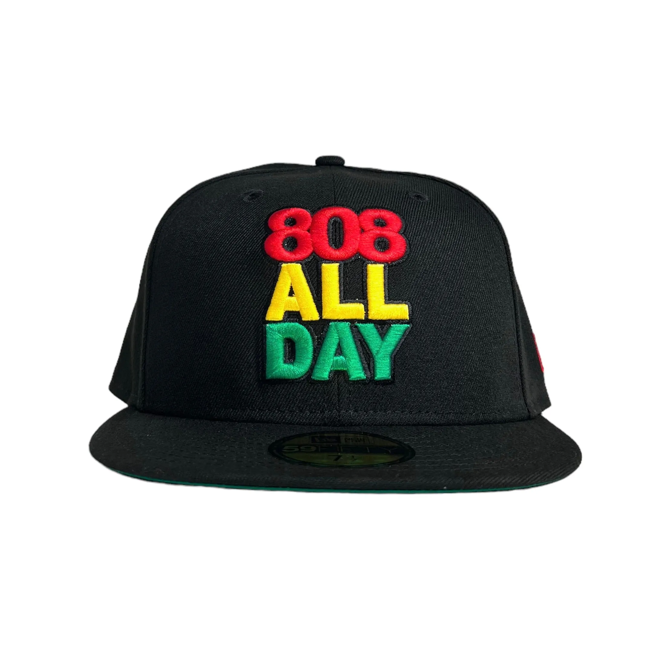 808ALLDAY New Era 5950 Rasta 808 Stack Fitted Cap