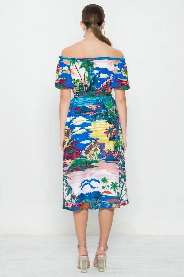 A Printed Woven Dress