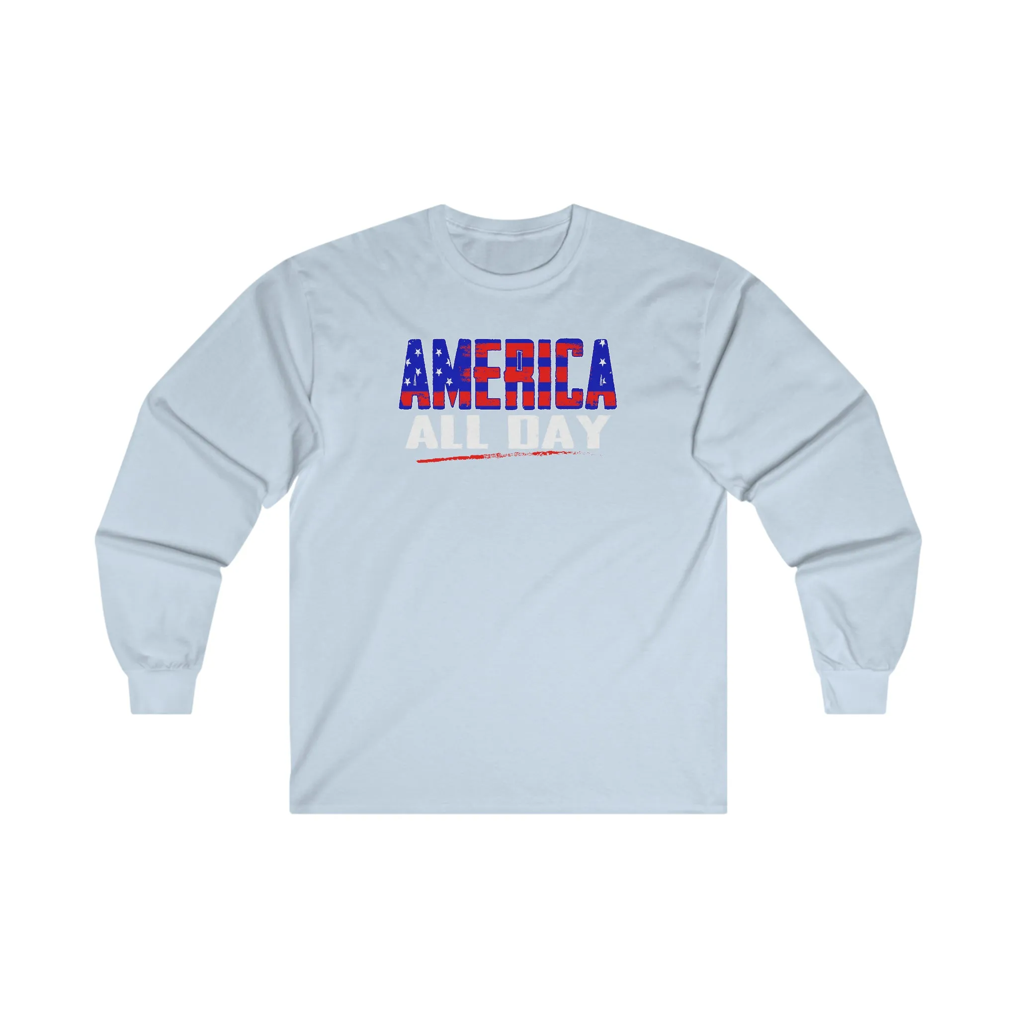 America All Day Long Sleeve Tee