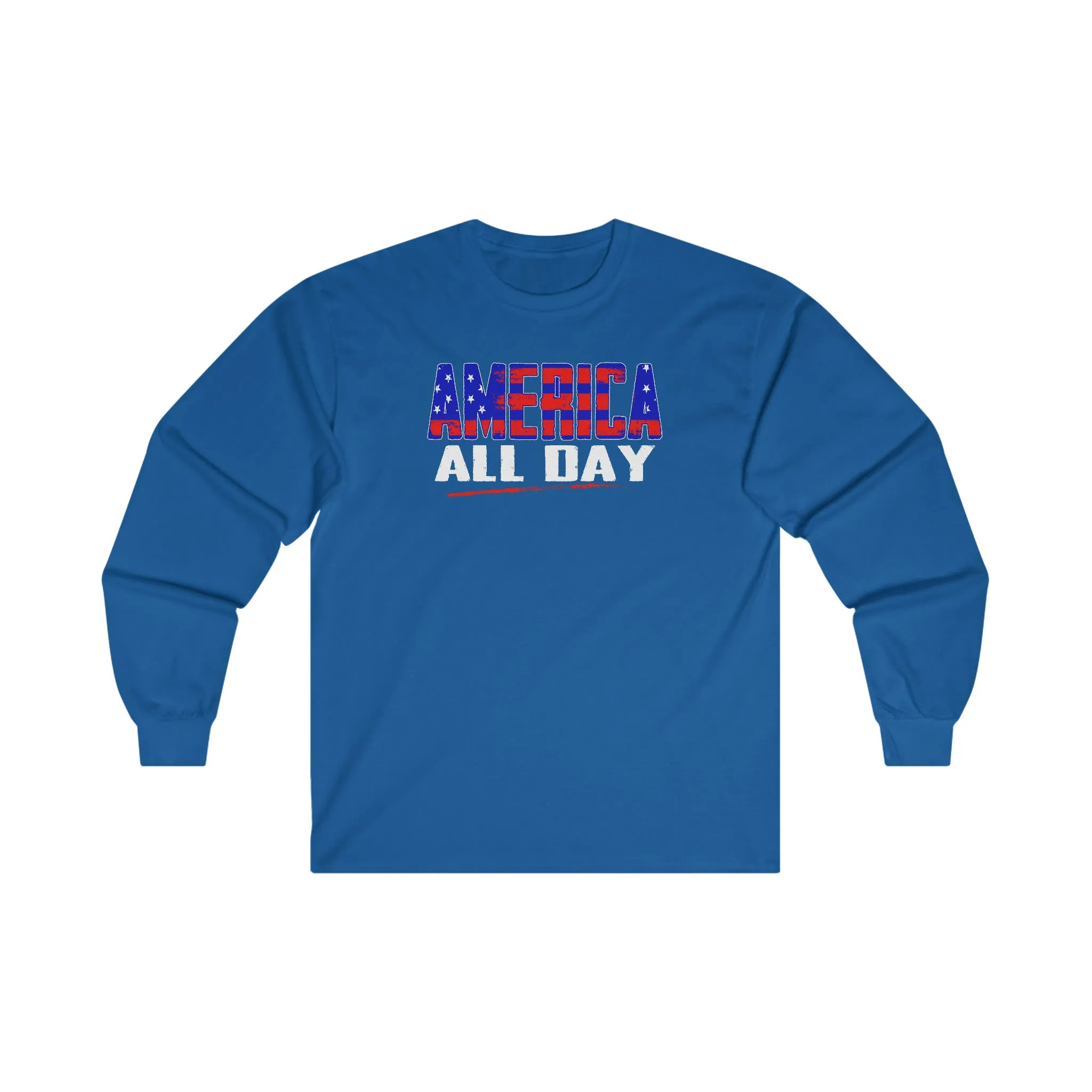 America All Day Long Sleeve Tee