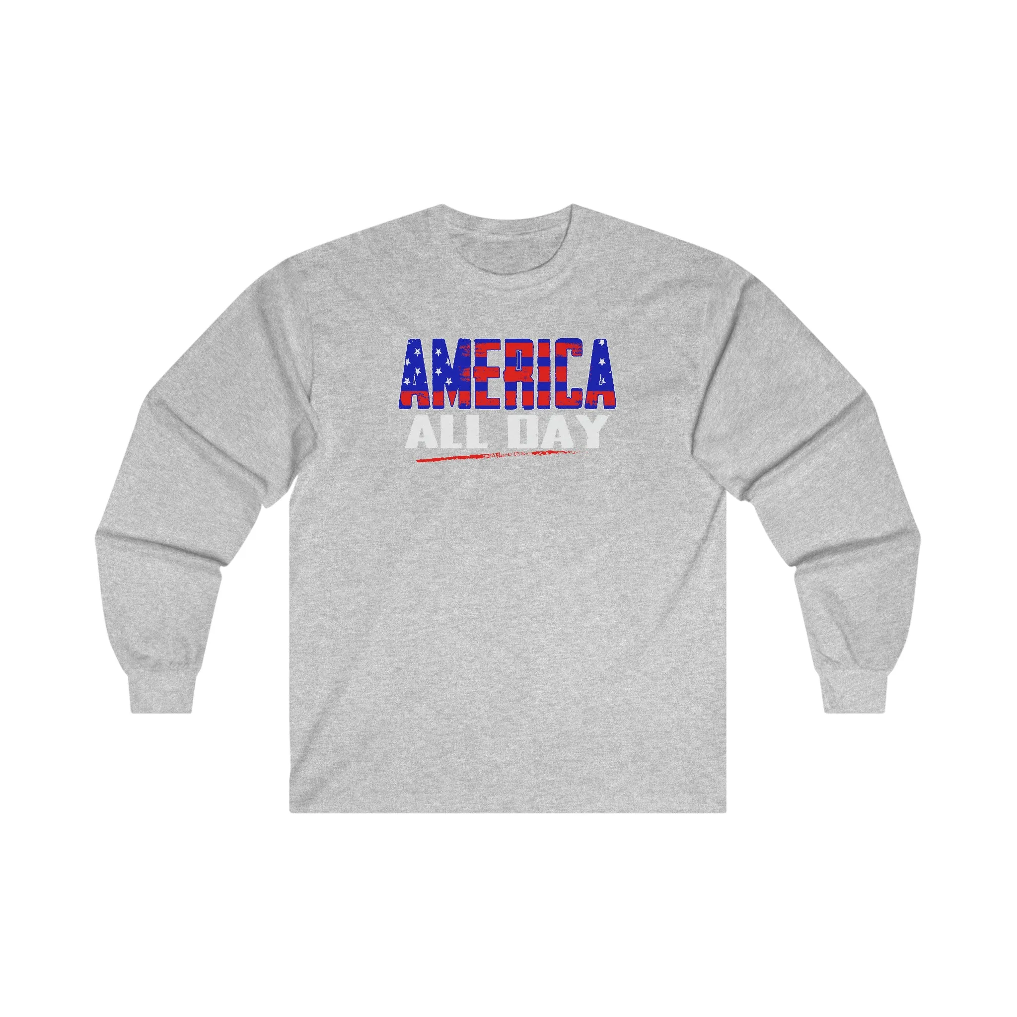 America All Day Long Sleeve Tee