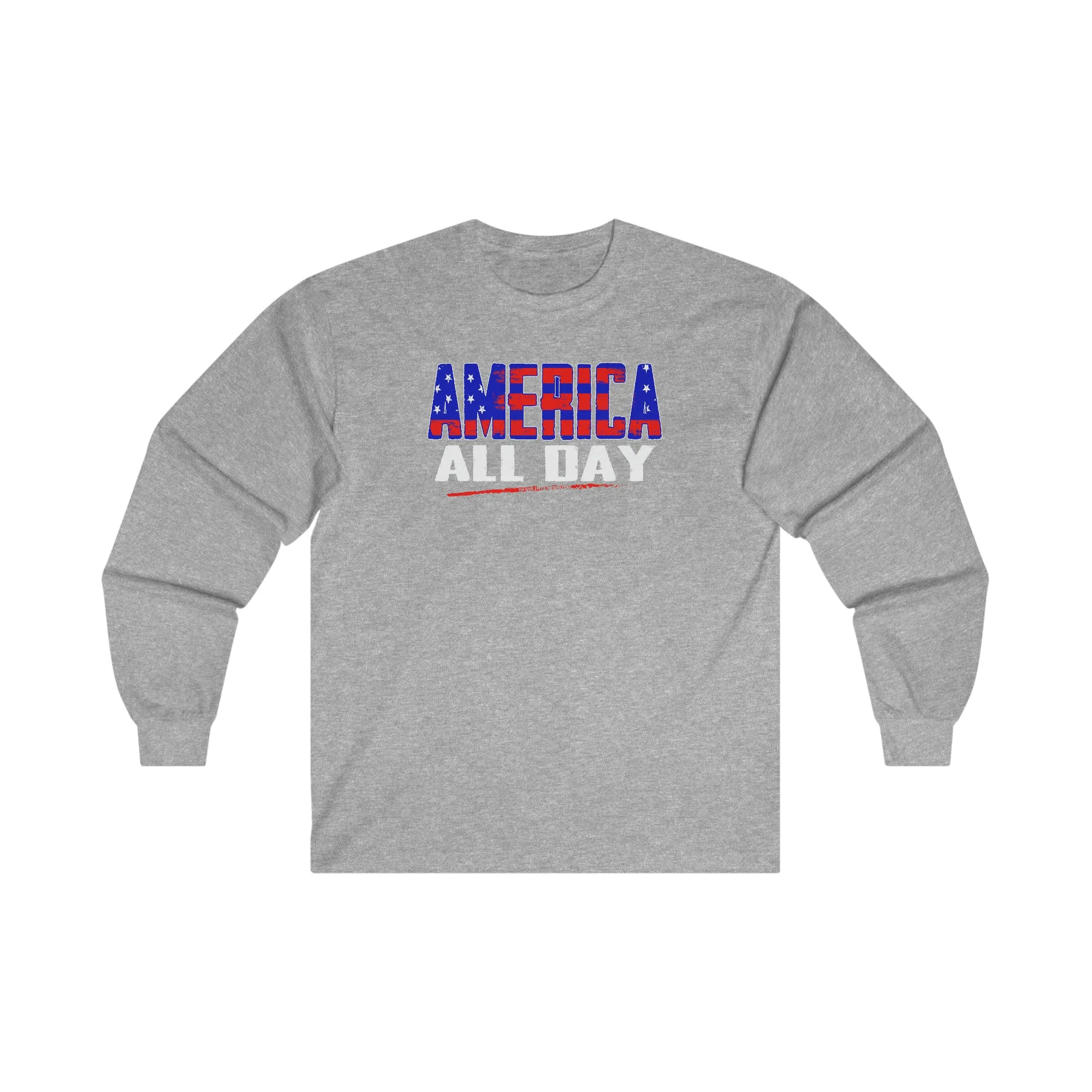 America All Day Long Sleeve Tee