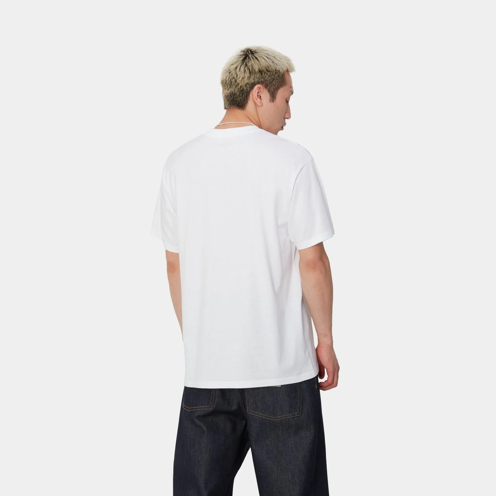 Amour Pocket T-Shirt | White / Black