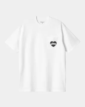 Amour Pocket T-Shirt | White / Black