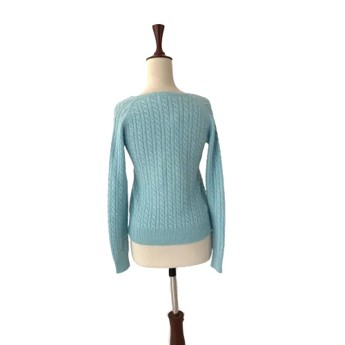 Ann Taylor Light Blue 100% Cashmere Sweater | Brand New |