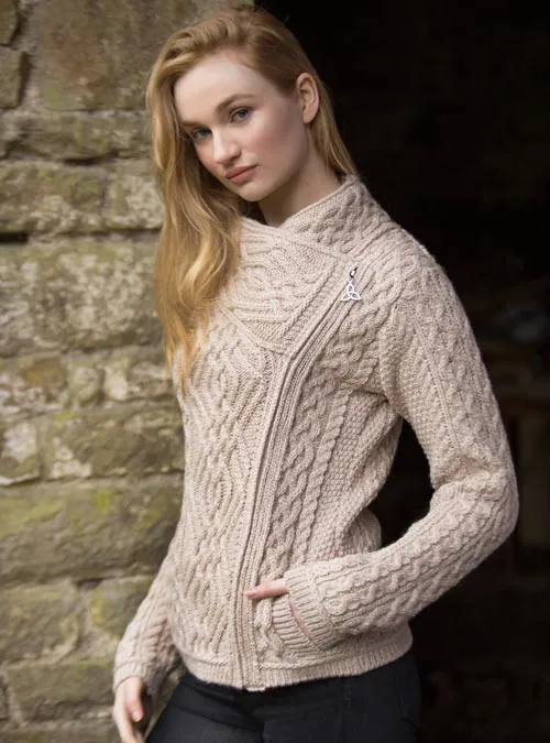 Aran - Shannon Cardigan - Parsnip