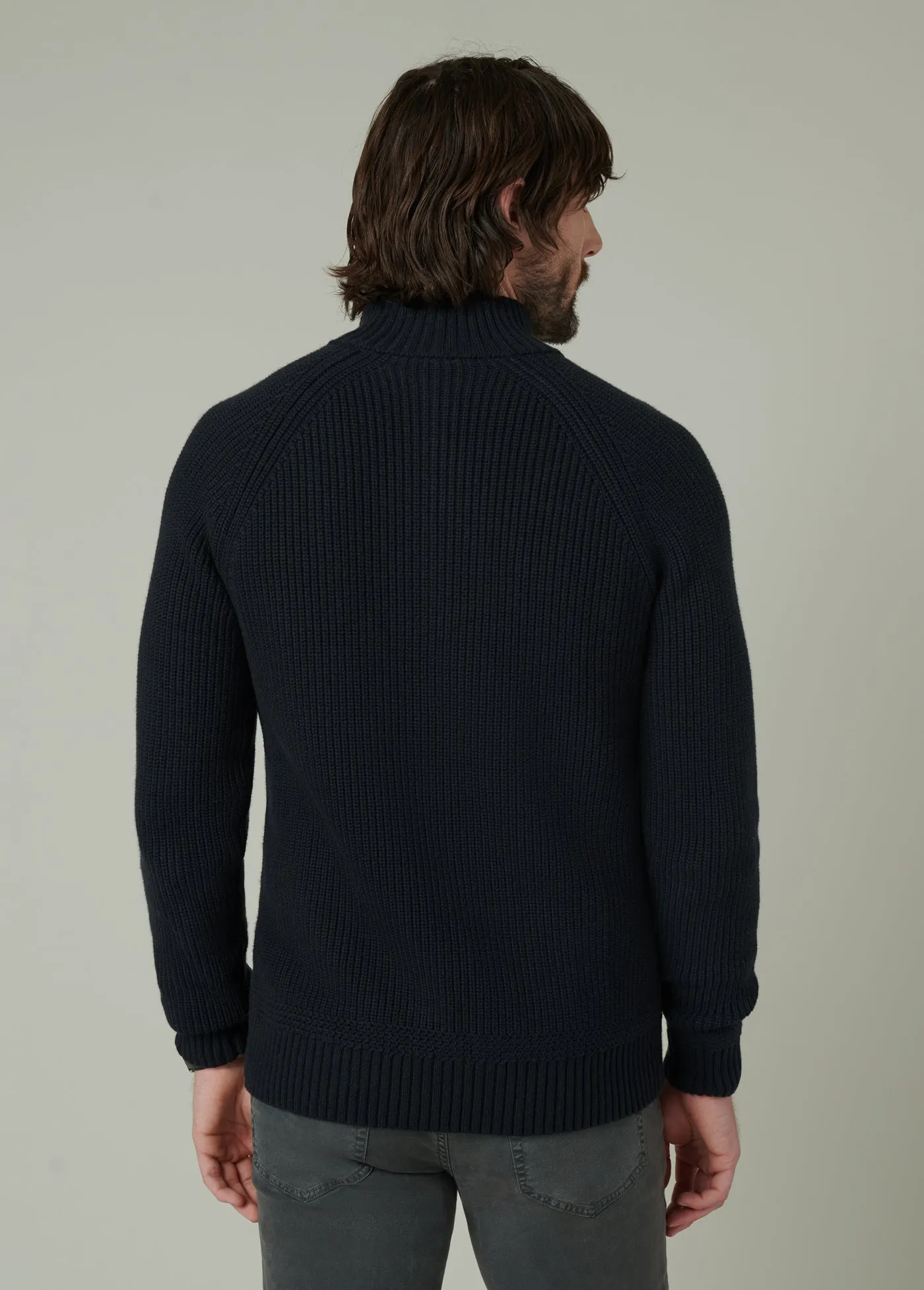 ARCHIE QUARTER ZIP SWEATER