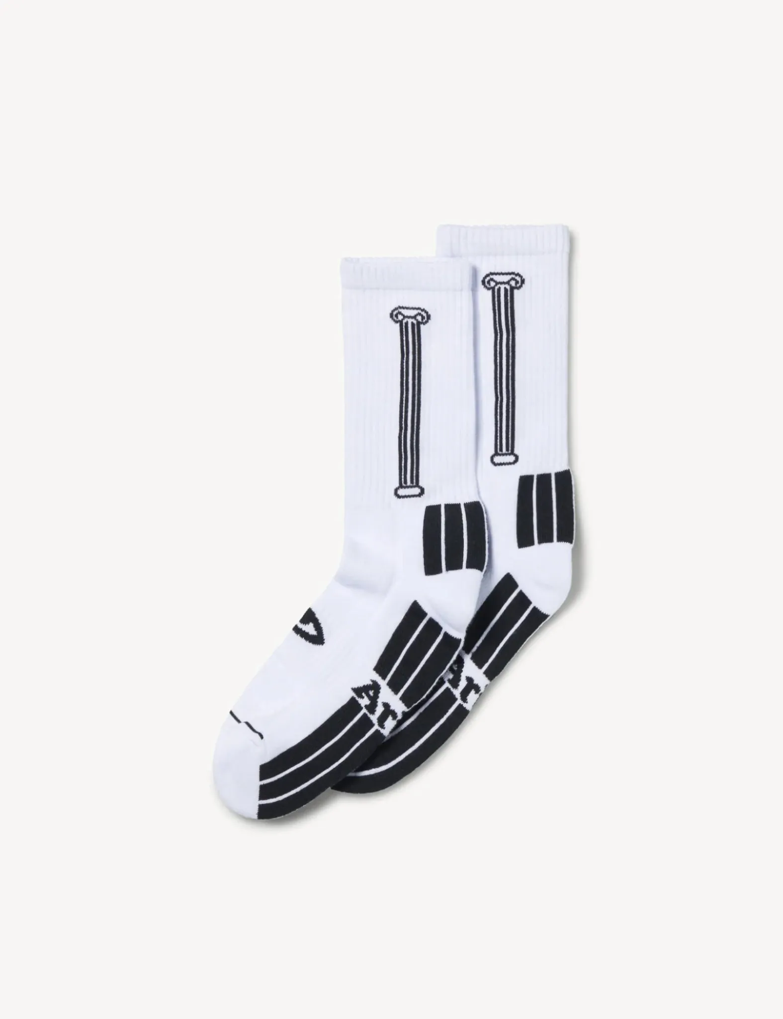 Aries Column Socks - White