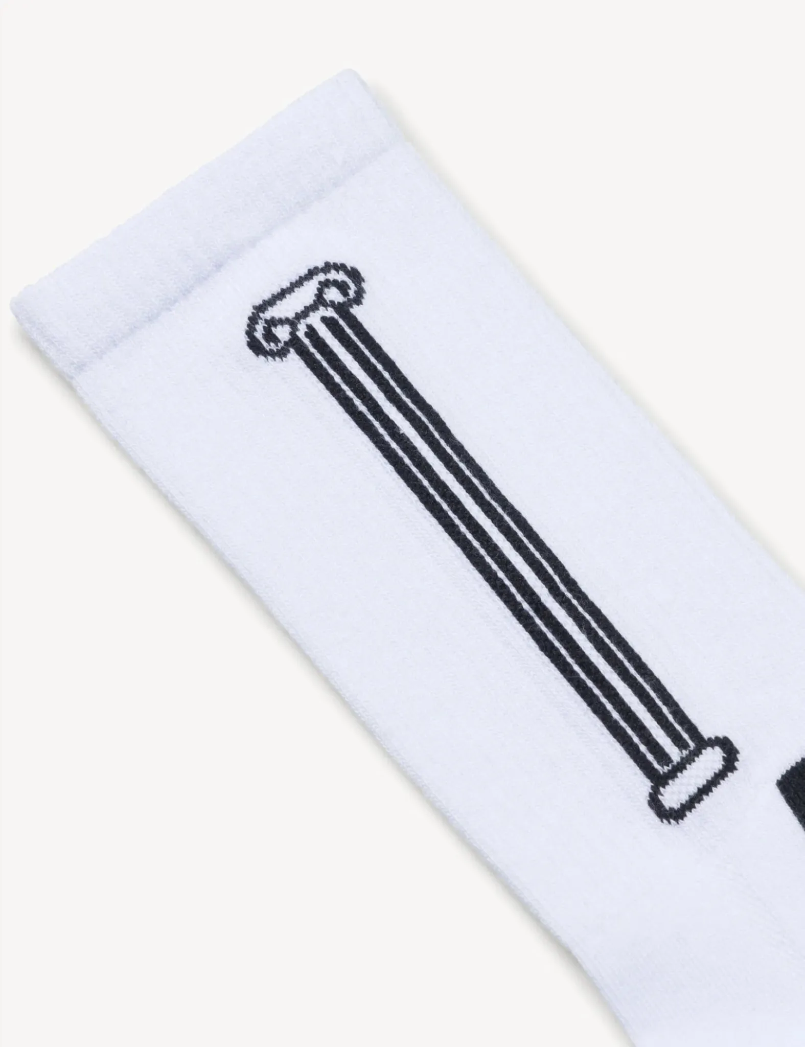 Aries Column Socks - White