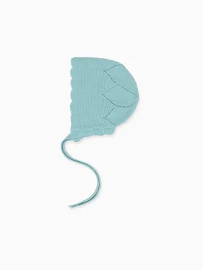 baby sage green ramona cashmere bonnet