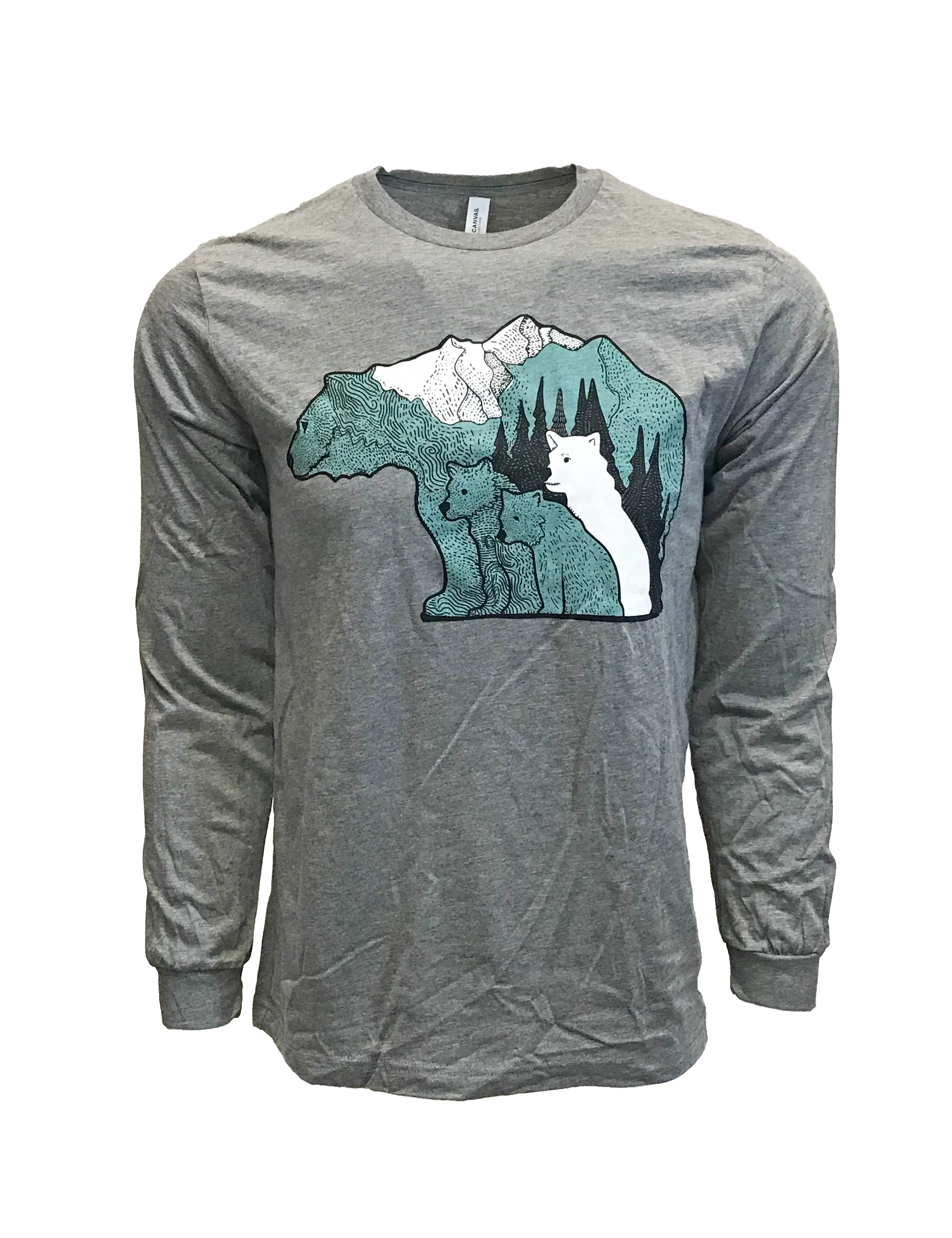 Bear Family Long Sleeve Tee - Adult Unisex