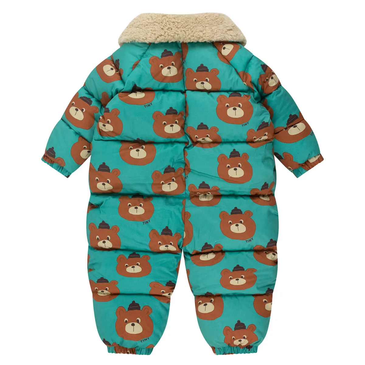 Bears Padded Baby Overall in Emerald by Tinycottons