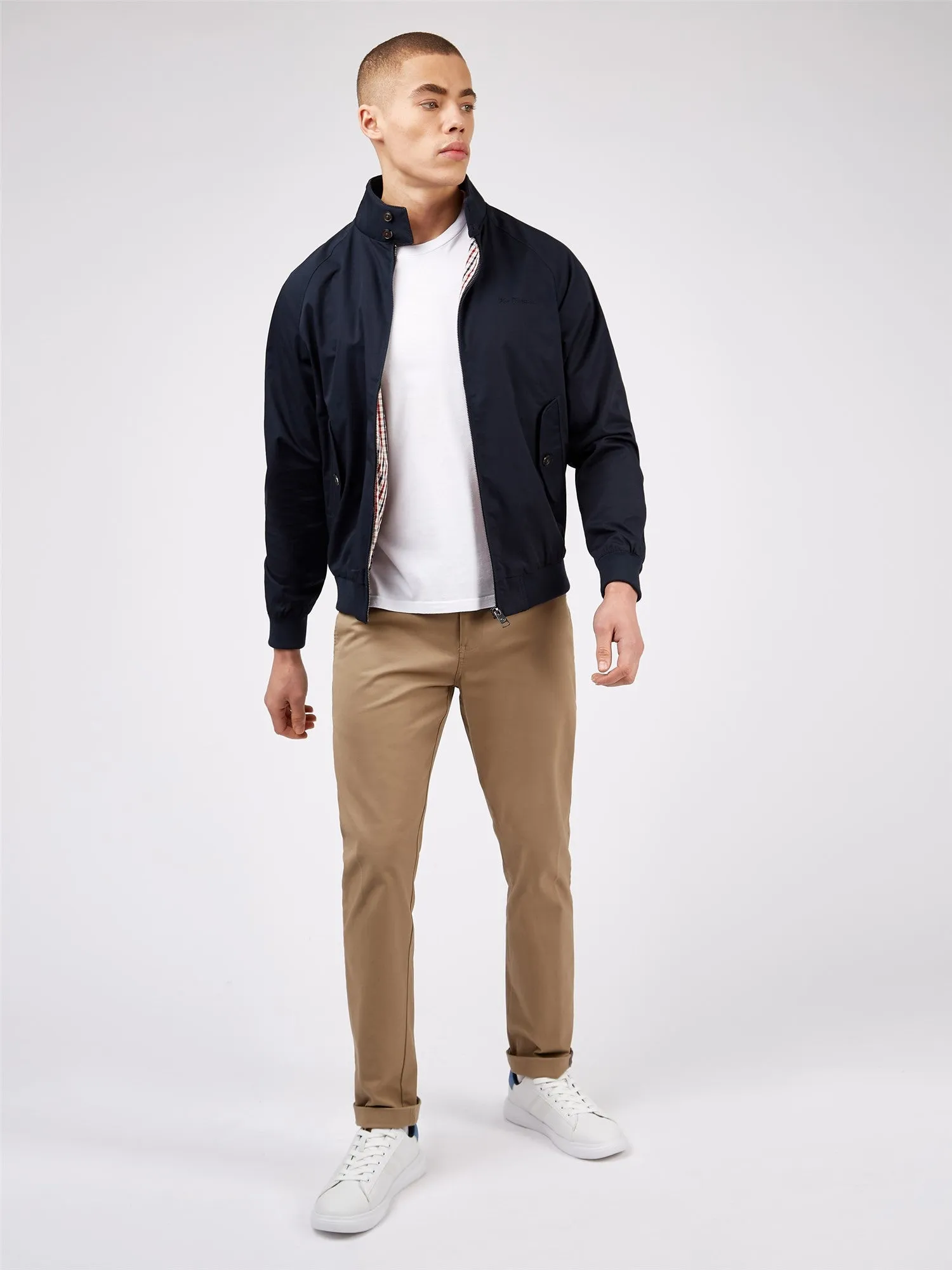 Ben Sherman Signature Harrington Jacket - navy