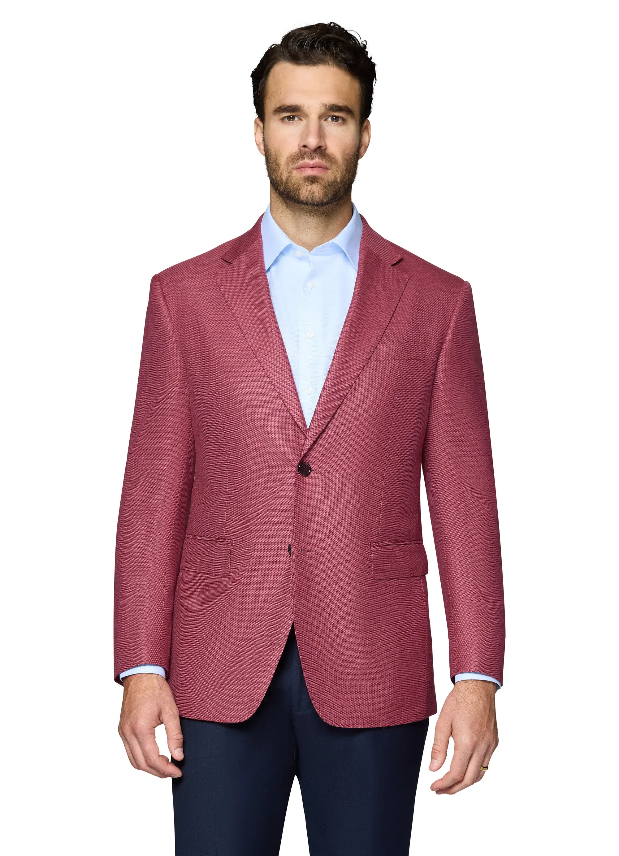 Berragamo Wool Sport Coat Modern Fit - Raspberry