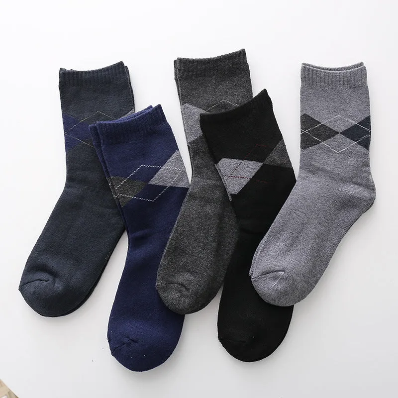 BerriesJam - 2024 Thickened Simple Medium Tube Cotton Socks