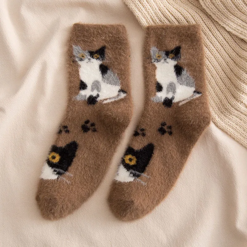 BerriesJam - Autumn/Winter Thickened Medium Tube Cartoon Socks