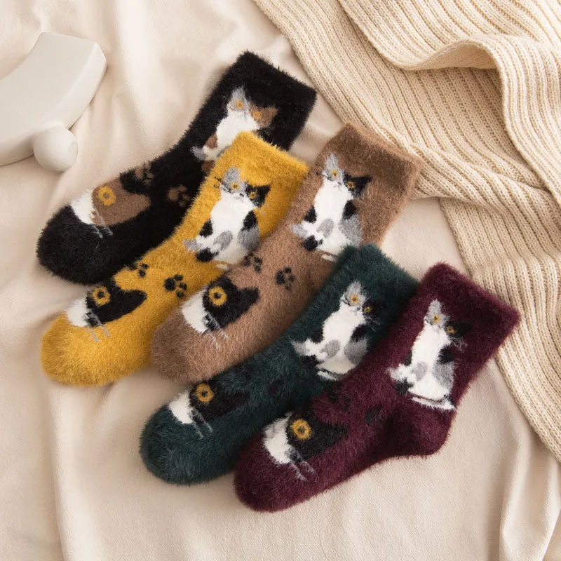 BerriesJam - Autumn/Winter Thickened Medium Tube Cartoon Socks