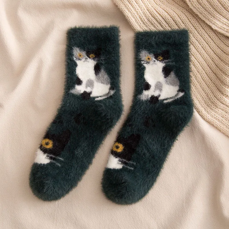 BerriesJam - Autumn/Winter Thickened Medium Tube Cartoon Socks