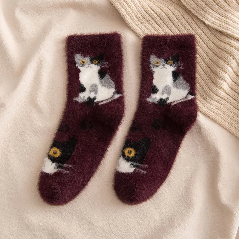 BerriesJam - Autumn/Winter Thickened Medium Tube Cartoon Socks