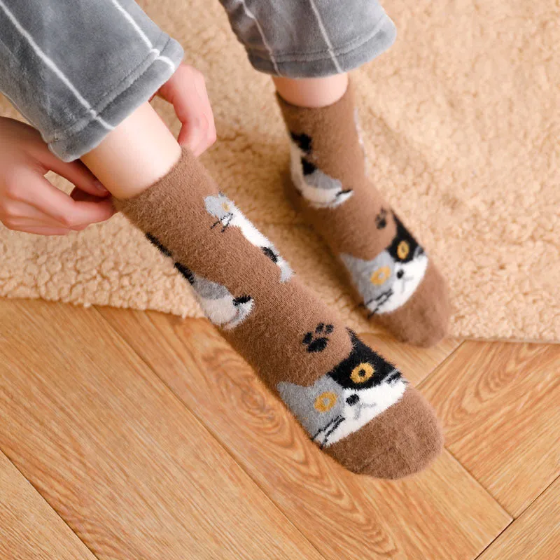 BerriesJam - Autumn/Winter Thickened Medium Tube Cartoon Socks