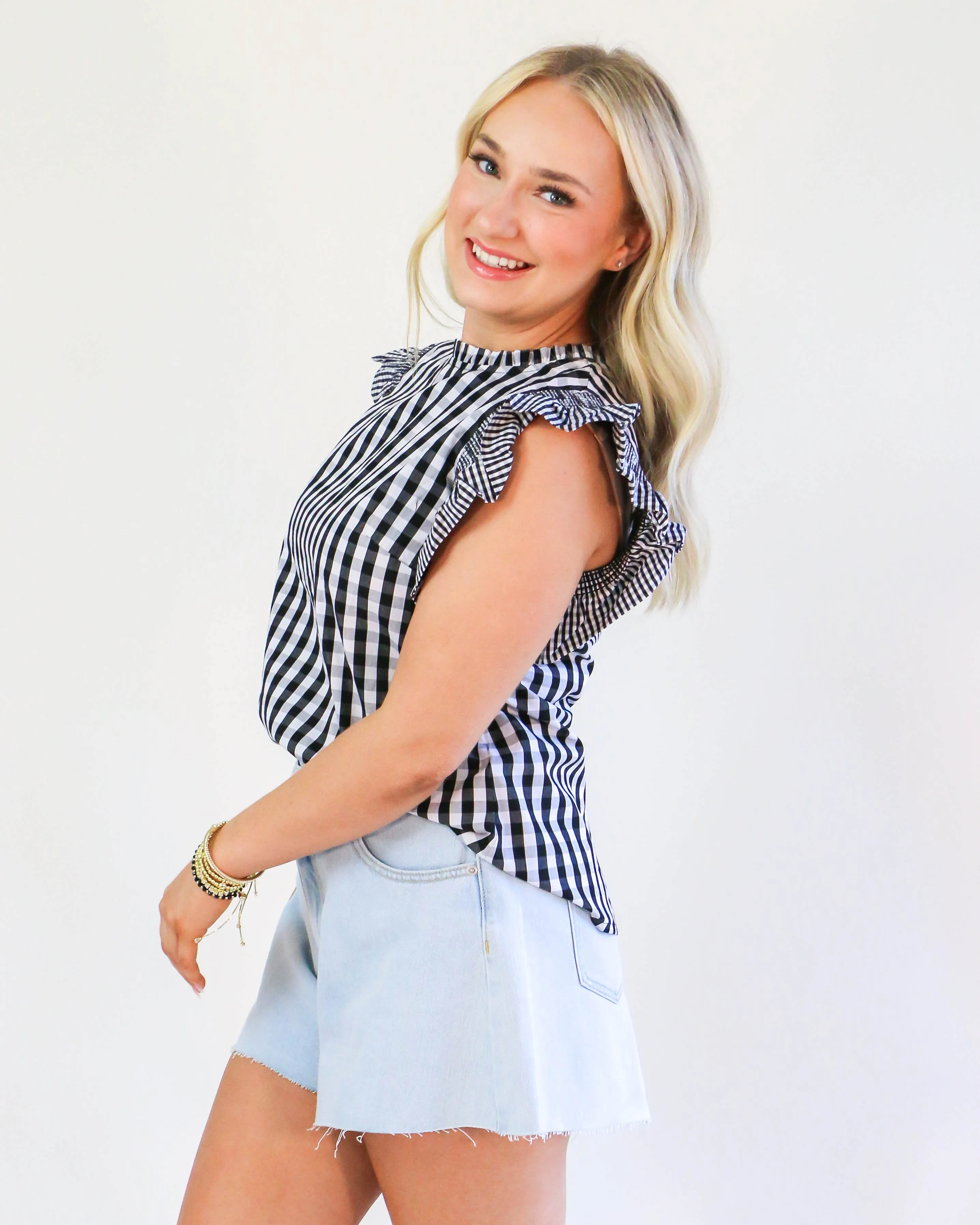 Black Checkered Tank