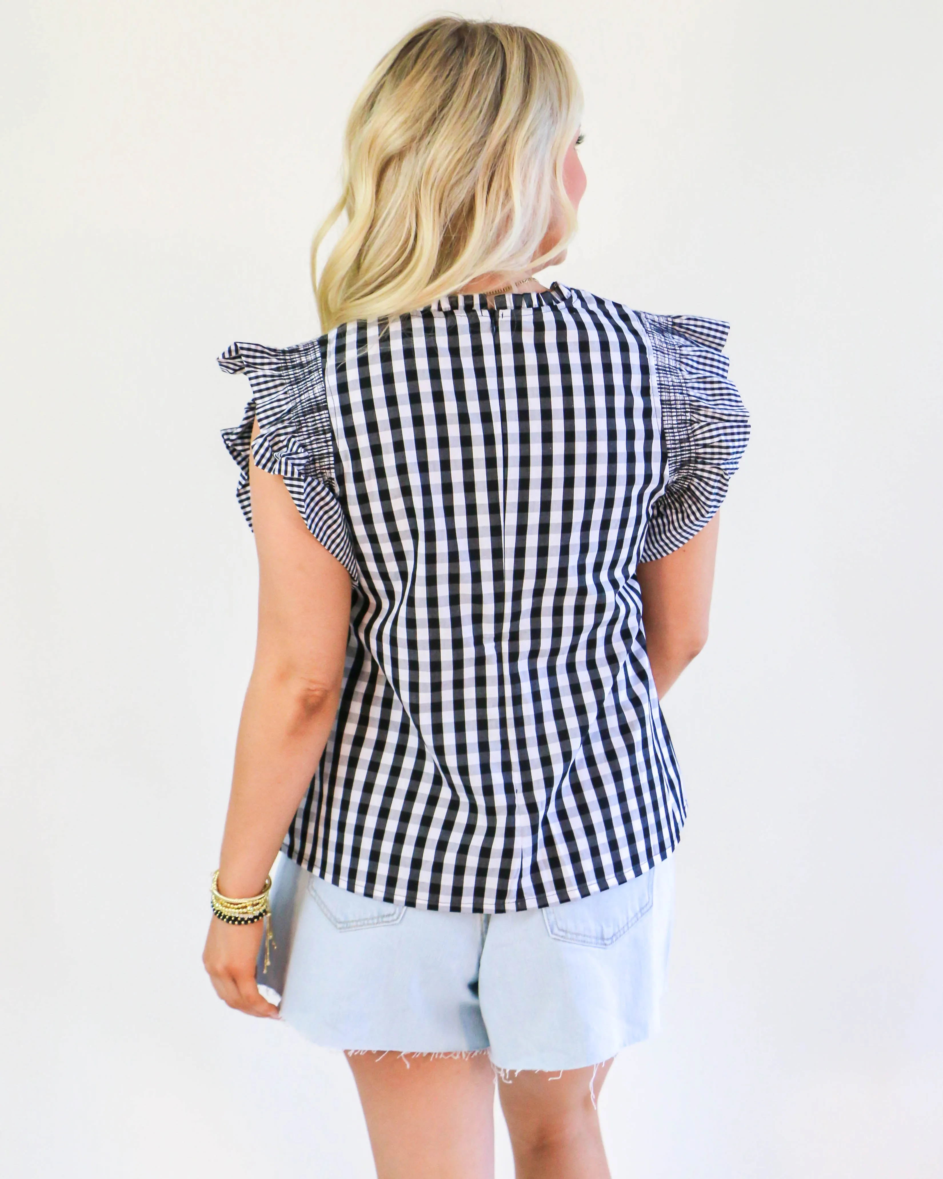 Black Checkered Tank