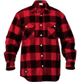 Black Sheep Label Series Lumberjack Flannel Shirt Red Plaid