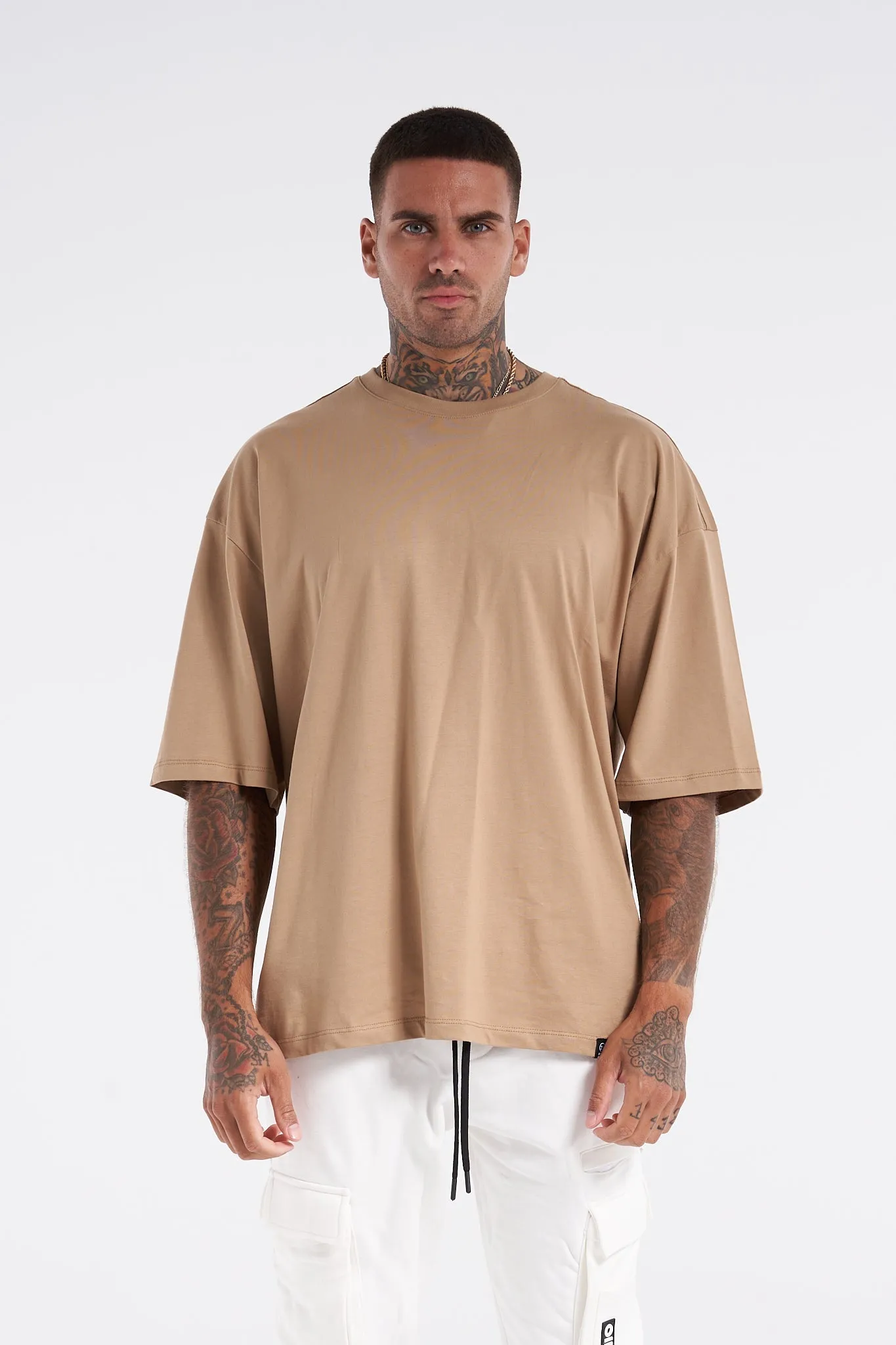 Blank Oversized Premium Tee Mink