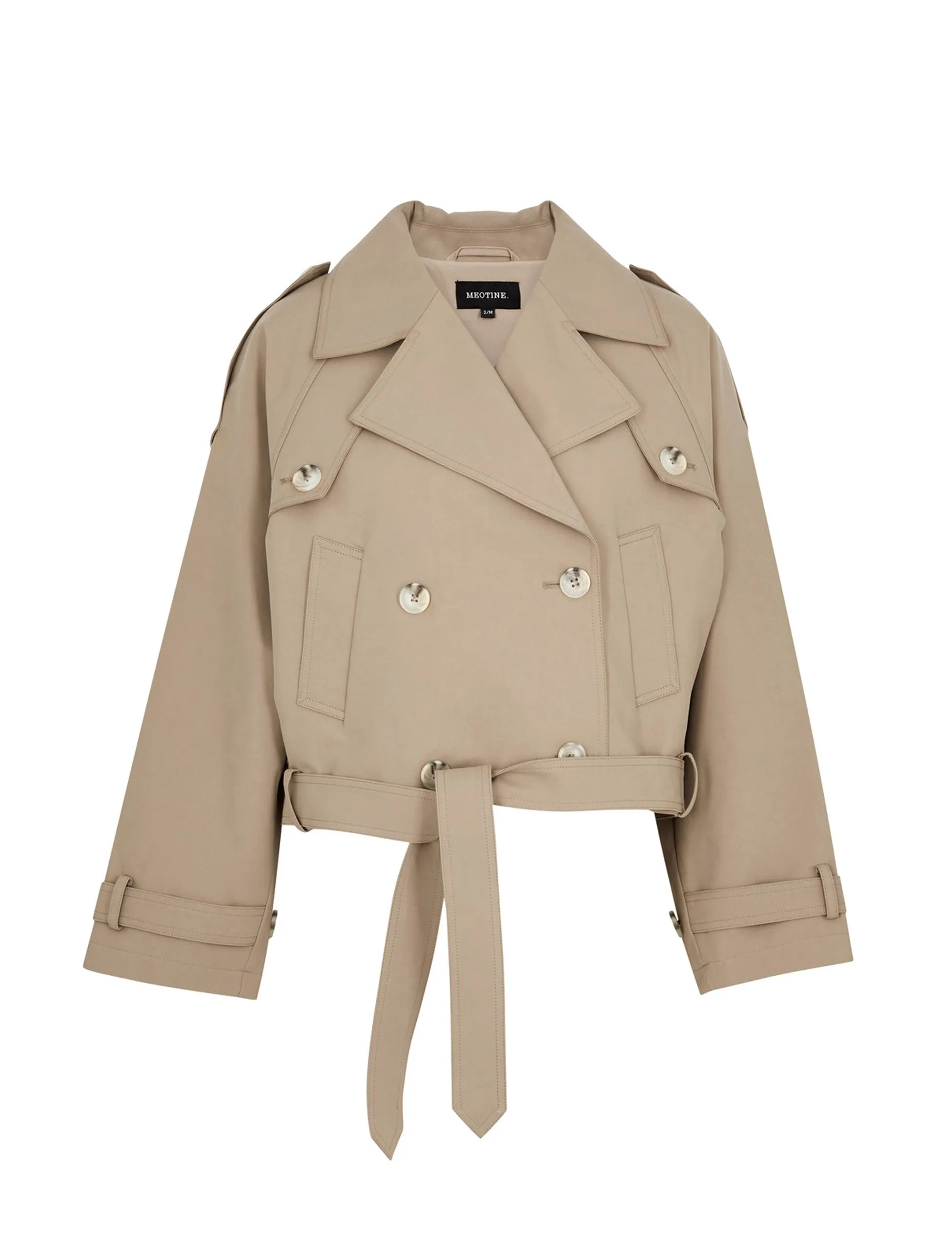 Bobby cropped cotton trench jacket