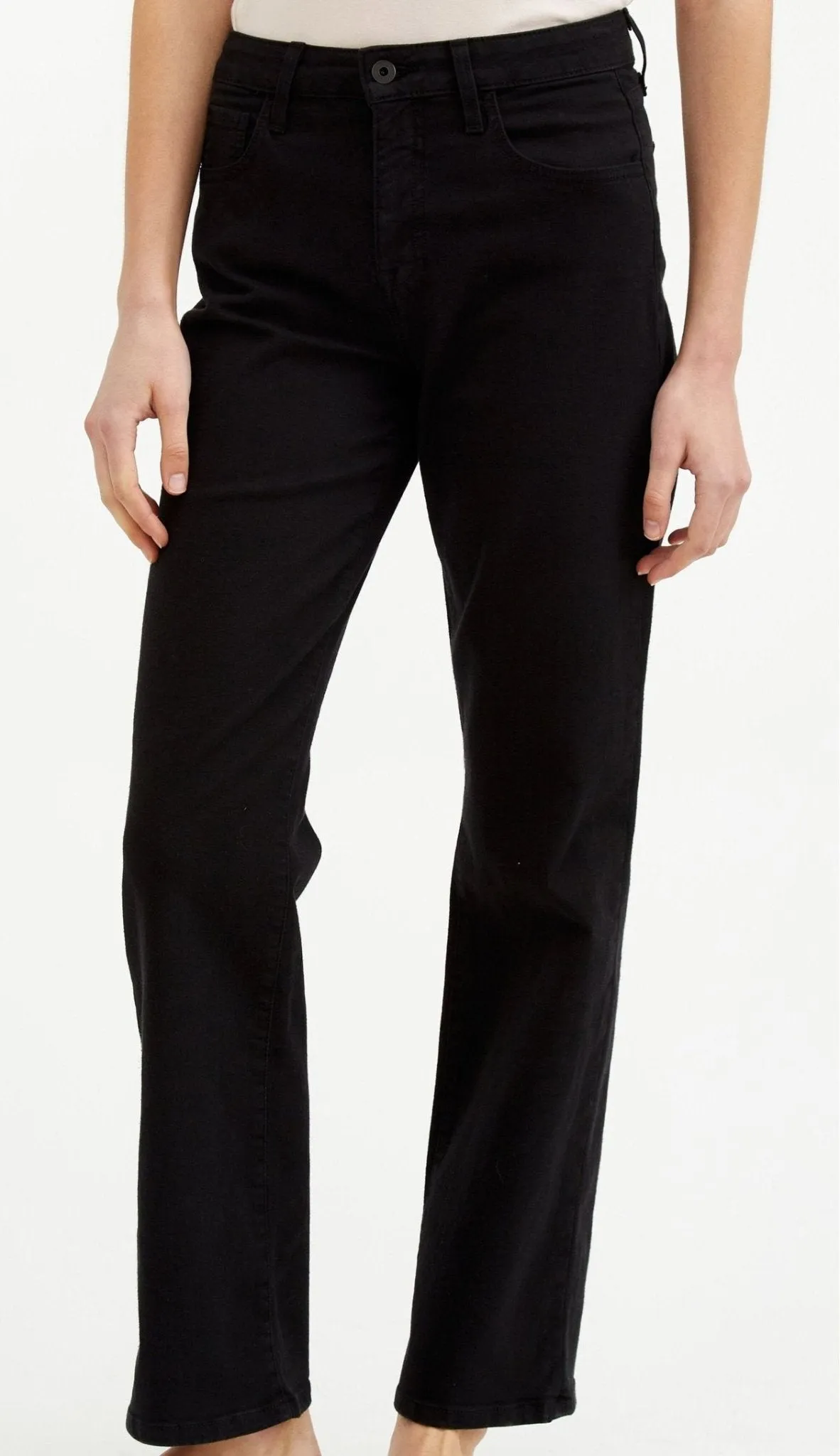 BOOT-CUT FIVE POCKET PANT IN GARMENT DYE STRETCH DENIM