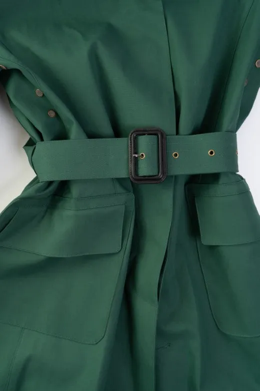 Bottle Green Mack Trench Coat