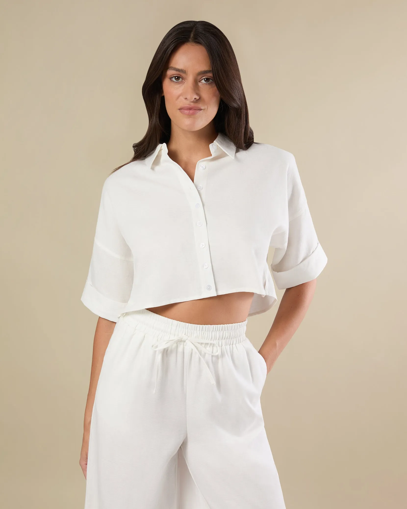 Boxy Cropped Shirt