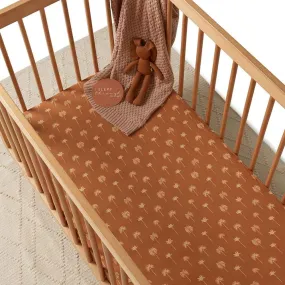 Bronze Palm | Fitted Cot Sheet