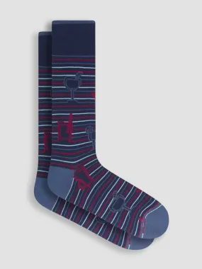 Bugatchi Socks Made in Italy | Navy