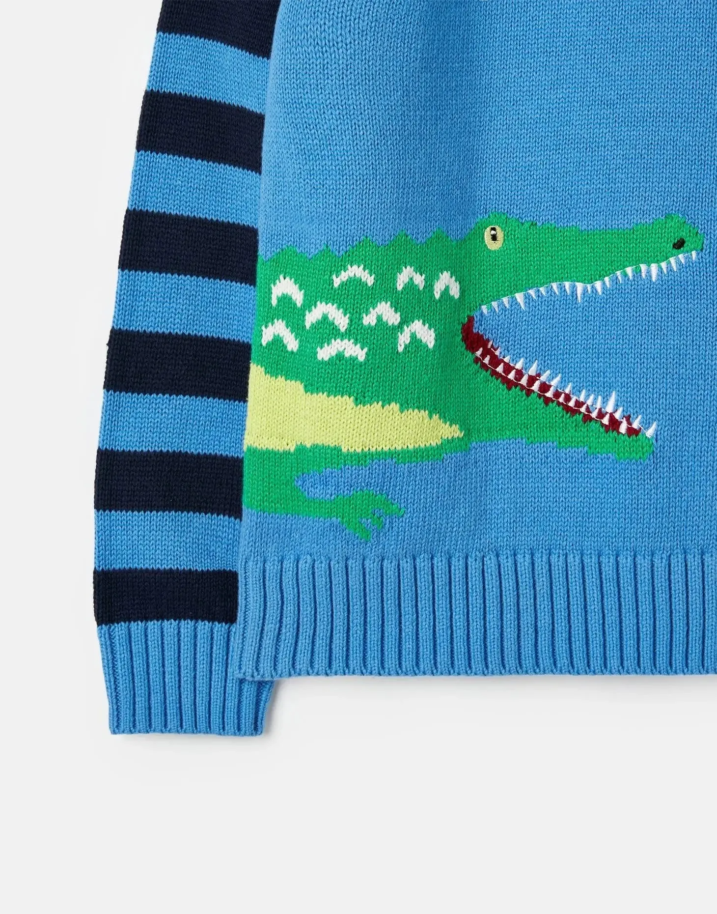 Burford Intarsia Crew Neck Knit Sweater | Joules