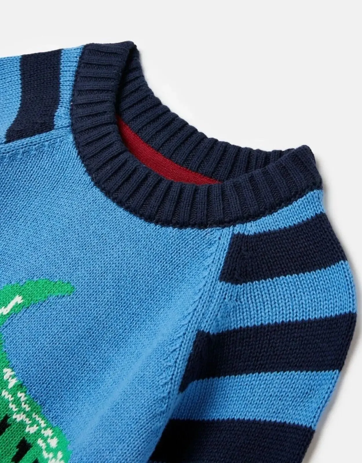 Burford Intarsia Crew Neck Knit Sweater | Joules