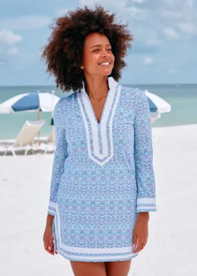 Cabana Life Naples Long Sleeve Tunic Dress