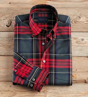 Calder Carmel Long Sleeve Royal Stewart Tartan Shirt