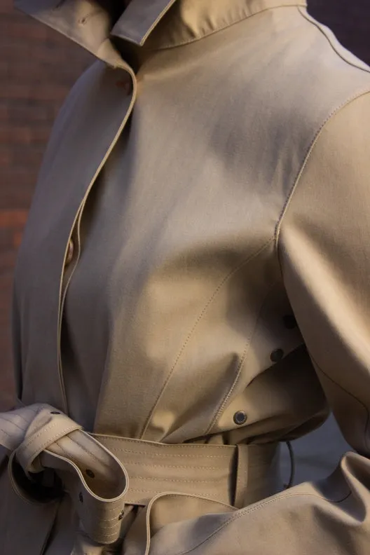 Camel Beige Mack Trench Coat