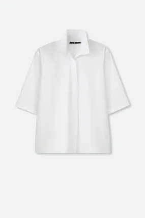 CAMP SHIRT IN ITALIAN COTTON POPLIN STRETCH