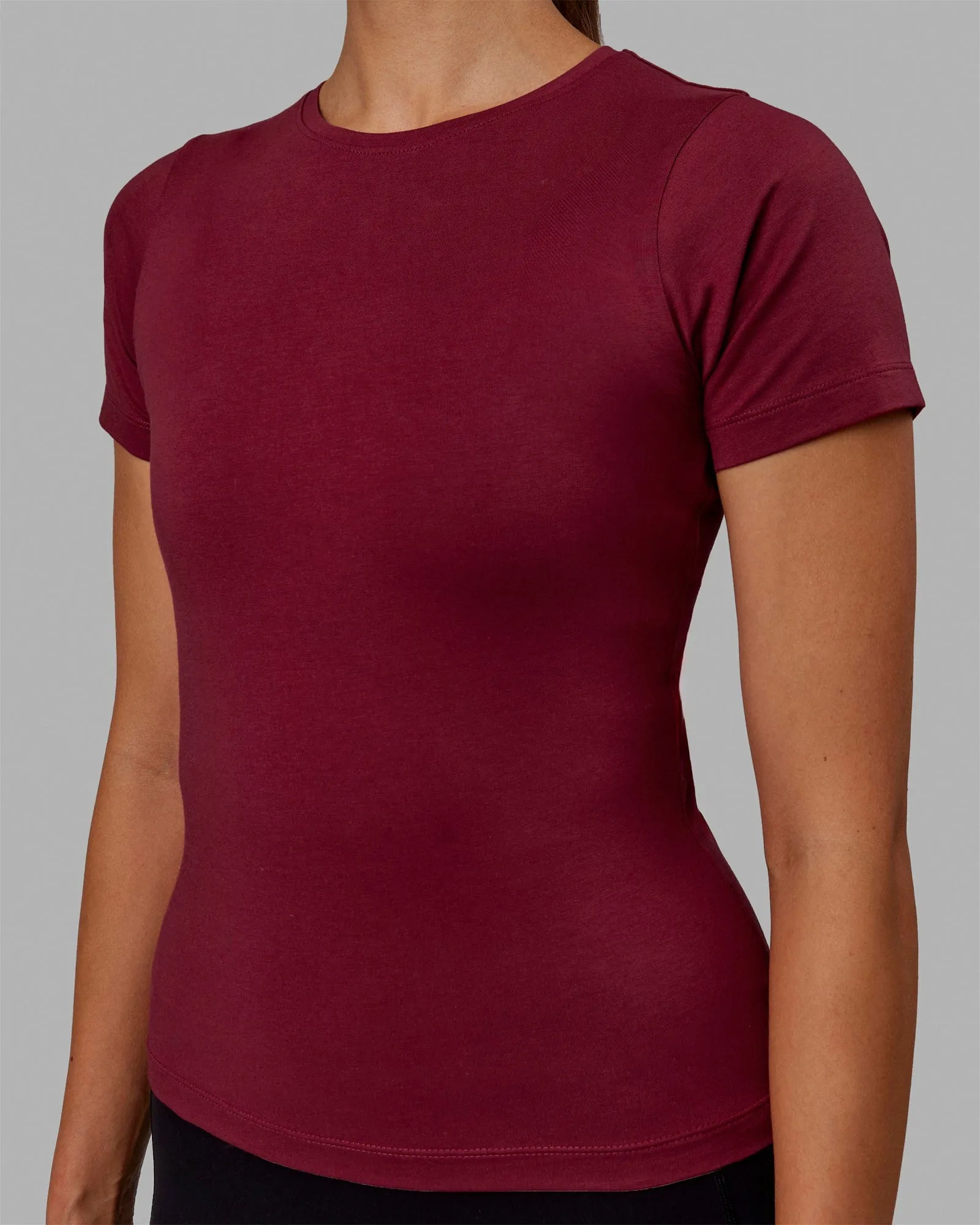 Charge PimaFLX-Lite Fitted Tee - Cranberry