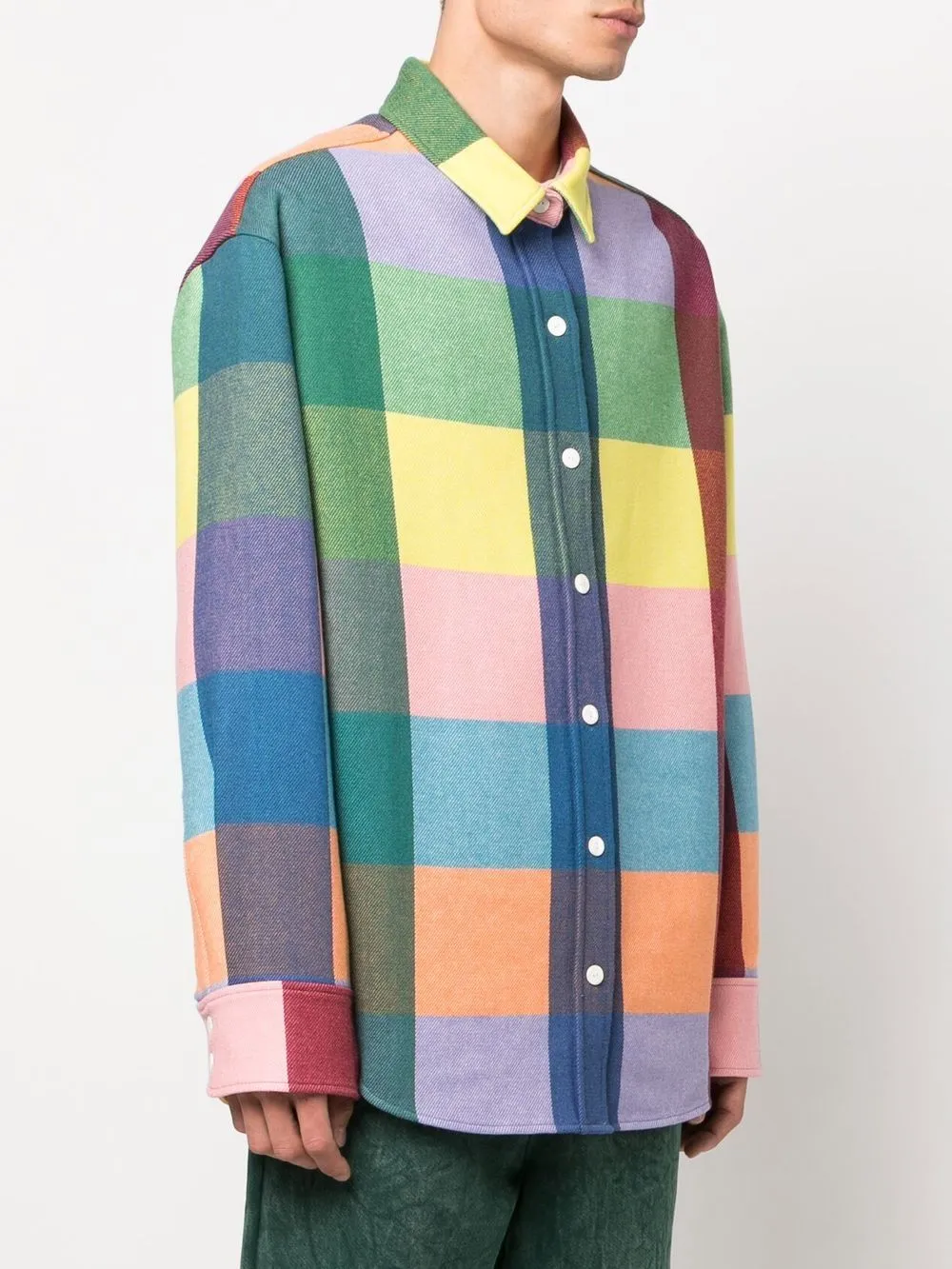 Check Wool-Cashmere Shirt