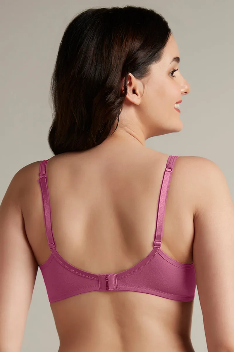 Chic Comfort Non-Padded and Non-Wired Cotton Bra - Malaga