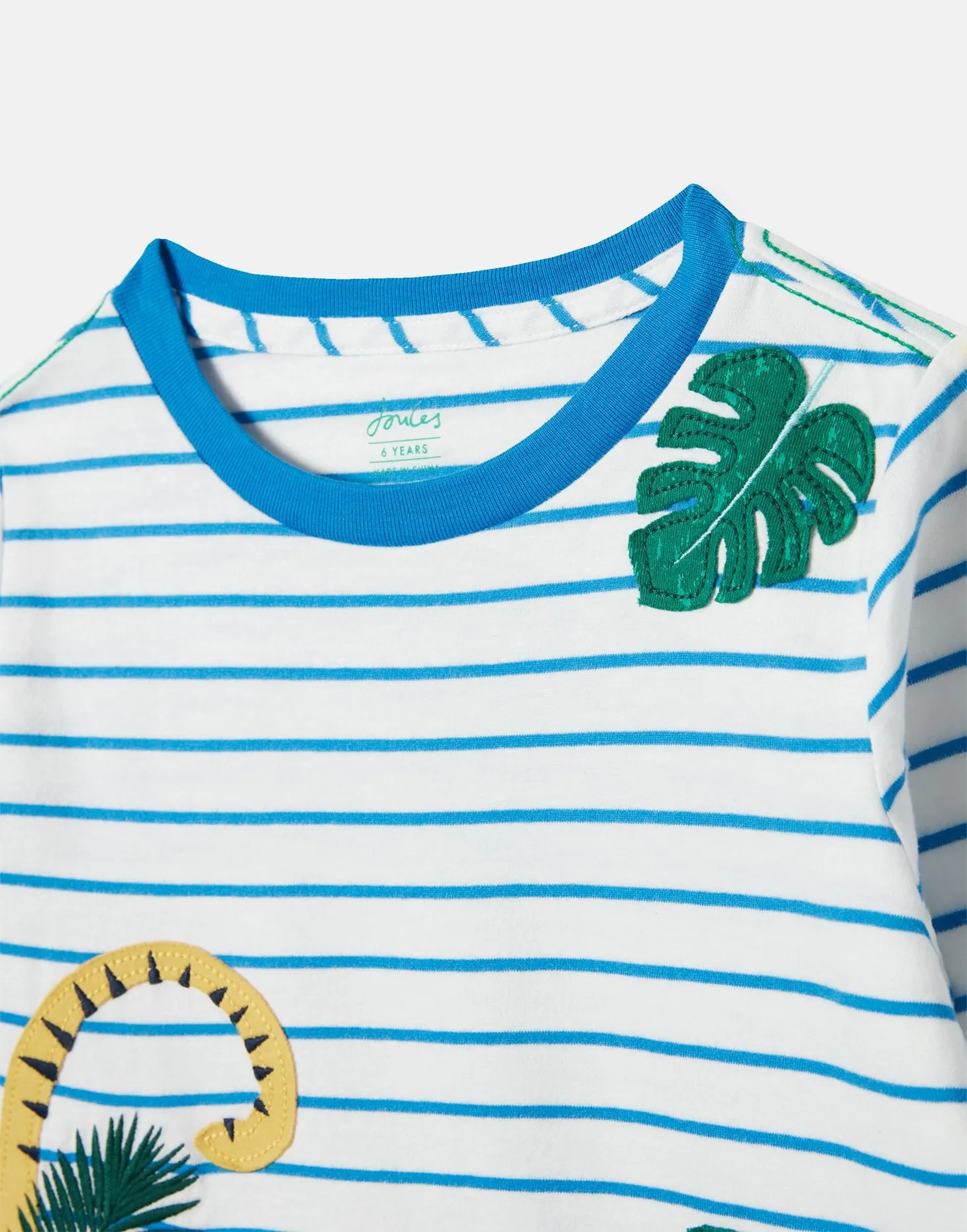 Chomp Long Sleeve Applique T-Shirt | Joules