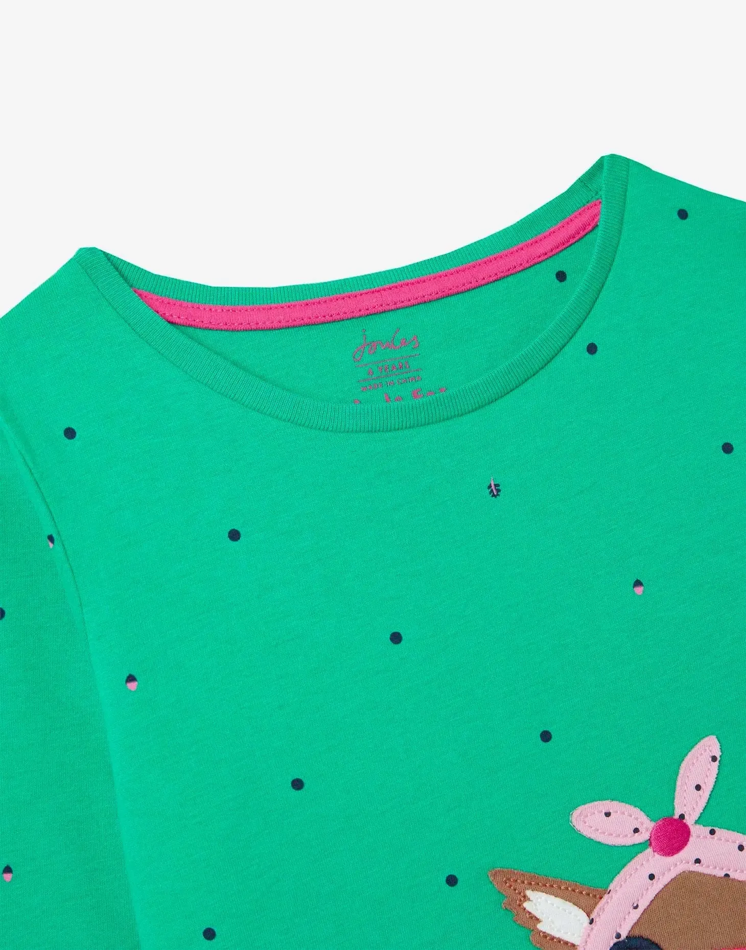 Chomp Long Sleeve Interactive Applique Artwork T-Shirt | Joules