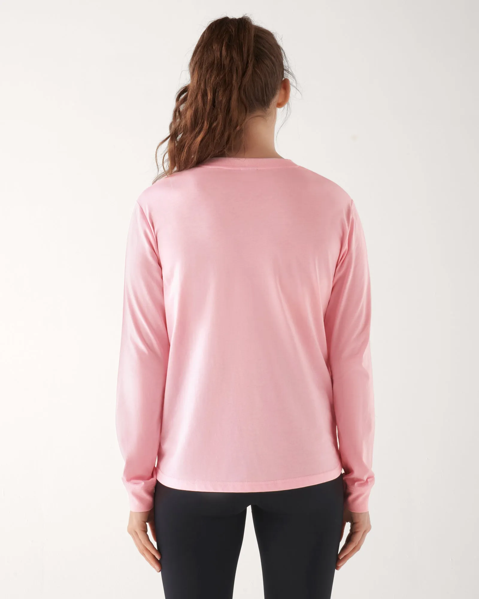 CLASSIC KEYLINE LONG SLEEVE TEE BLUSHING PINK