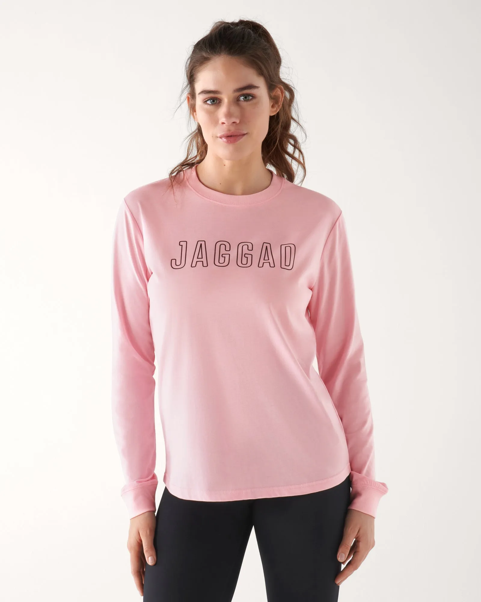 CLASSIC KEYLINE LONG SLEEVE TEE BLUSHING PINK