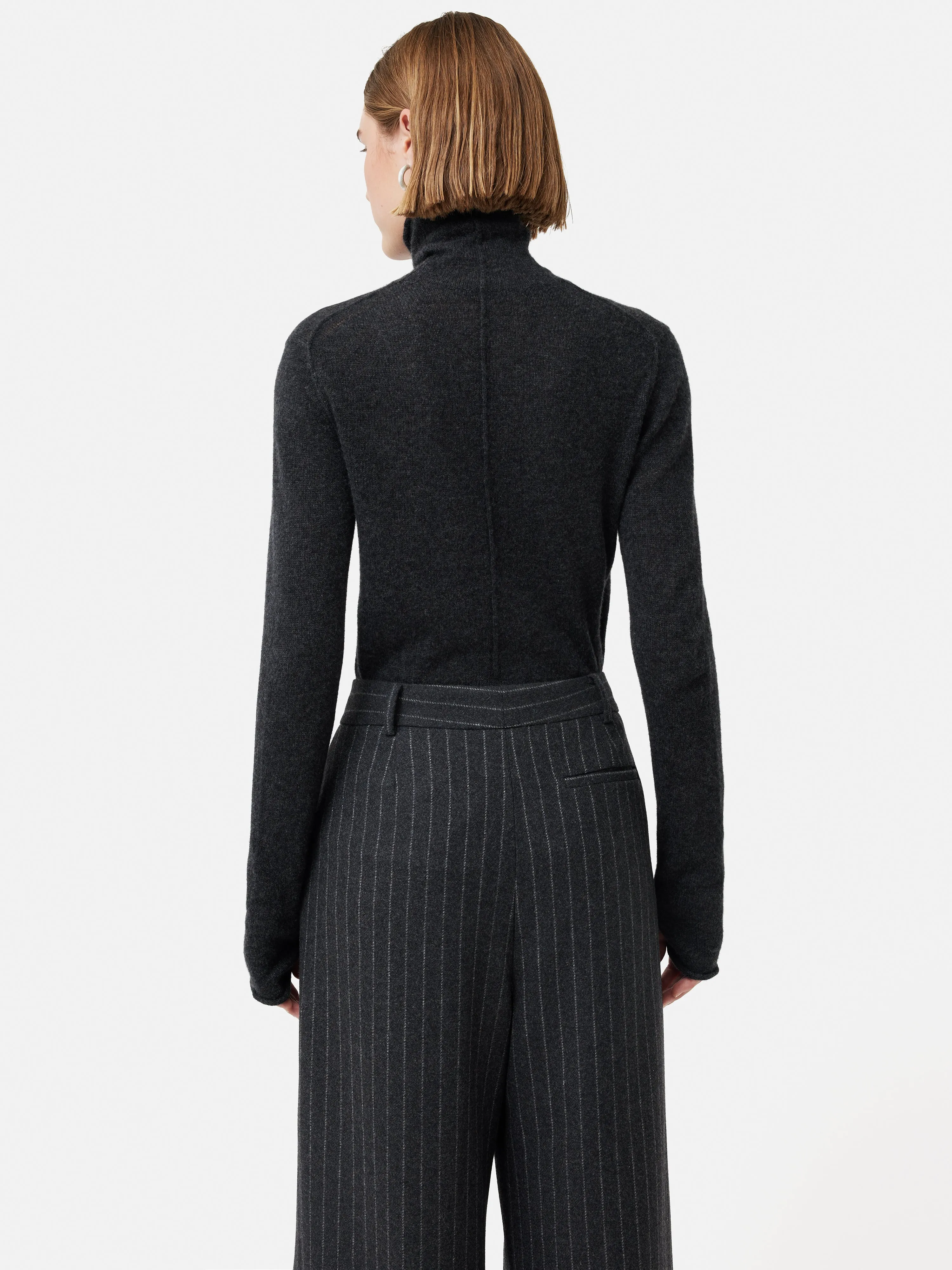 Cloud Cashmere Roll Neck | Charcoal