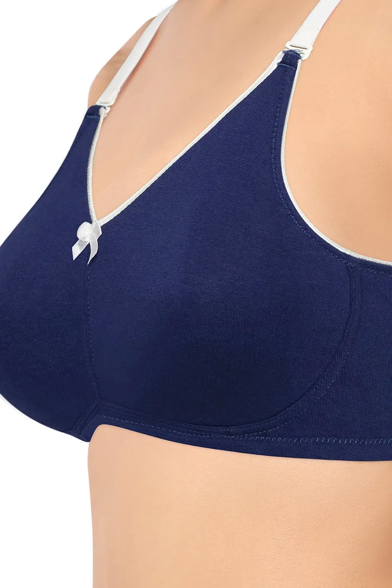 Comfort Concealer Non-padded & Non-wired Bra - Medieval Blue & White Smoke